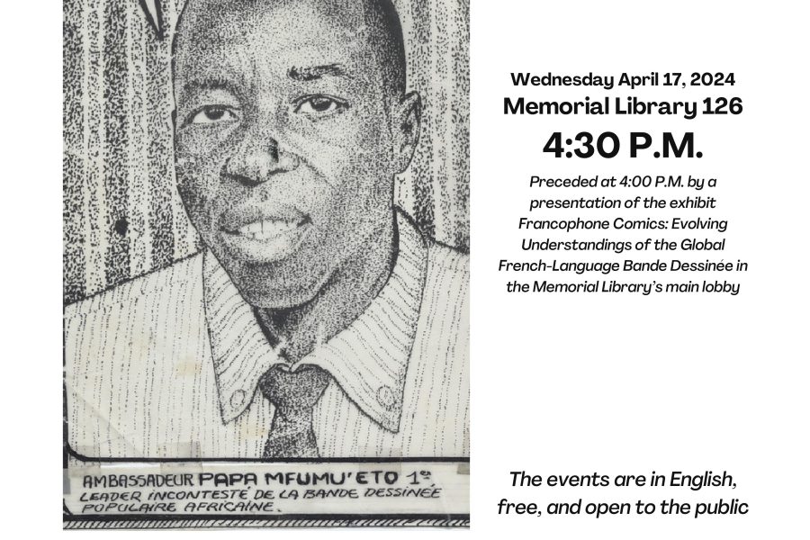 Public Lecture by Michelle Bumatay: Black Bandes Dessinées: Papa Mfumu’eto’s Making Waves, Taking Names, and Throwing Stones, April 17, 2024